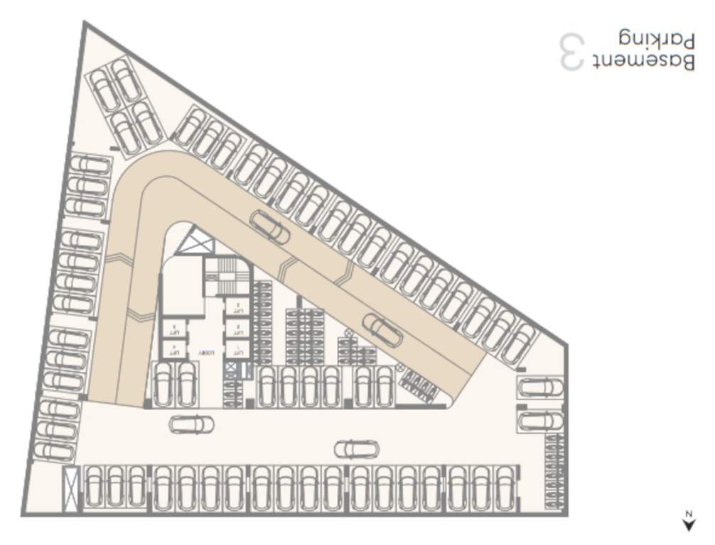  iconic business center dwarka Iconic Business Center Dwarka Basement Floor Cluster Plan