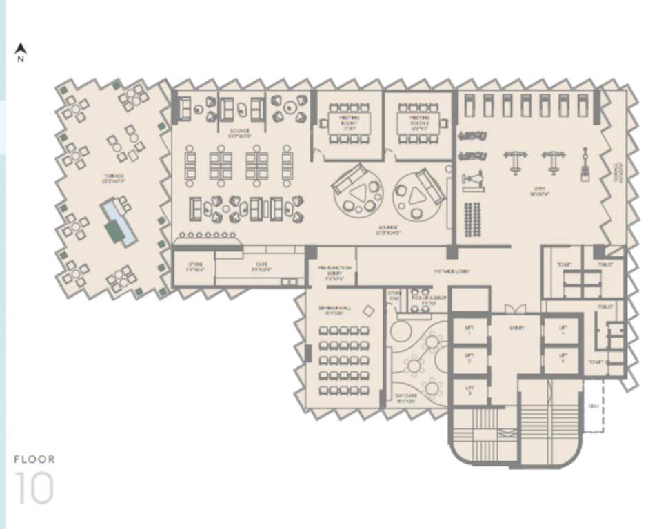  iconic business center dwarka Iconic Business Center Dwarka Cluster Plan for 10th Floor