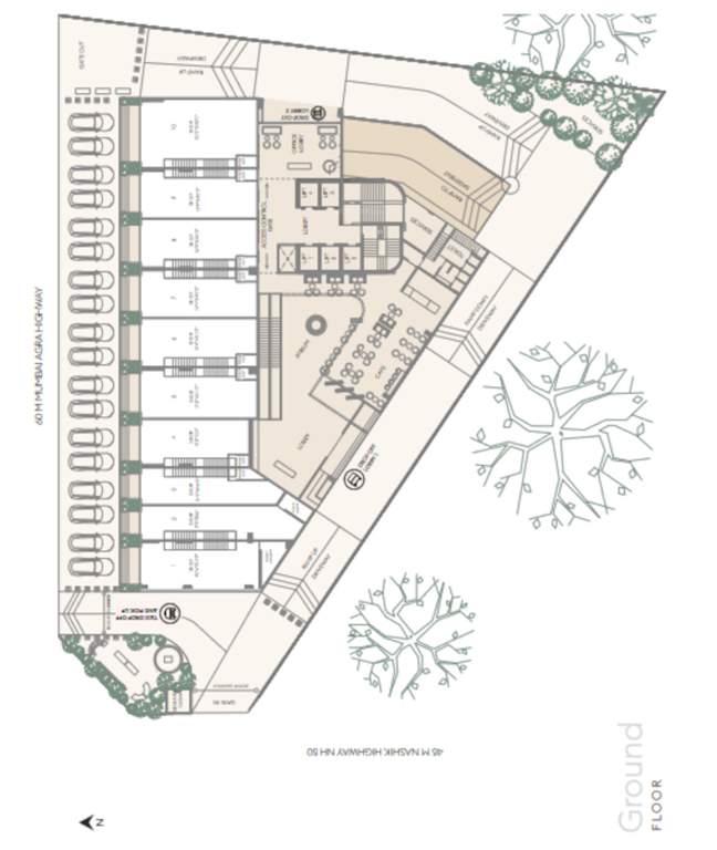  iconic business center dwarka Iconic Business Center Dwarka Ground Floor Cluster Plan