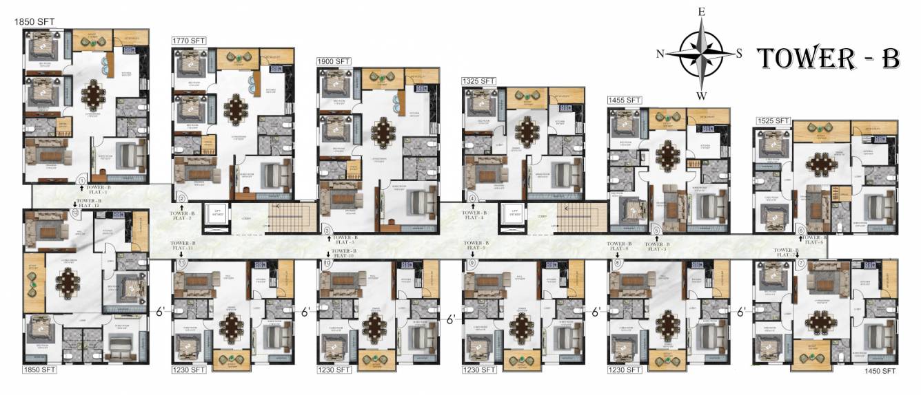  lavista Lavista Tower B Cluster Plan
