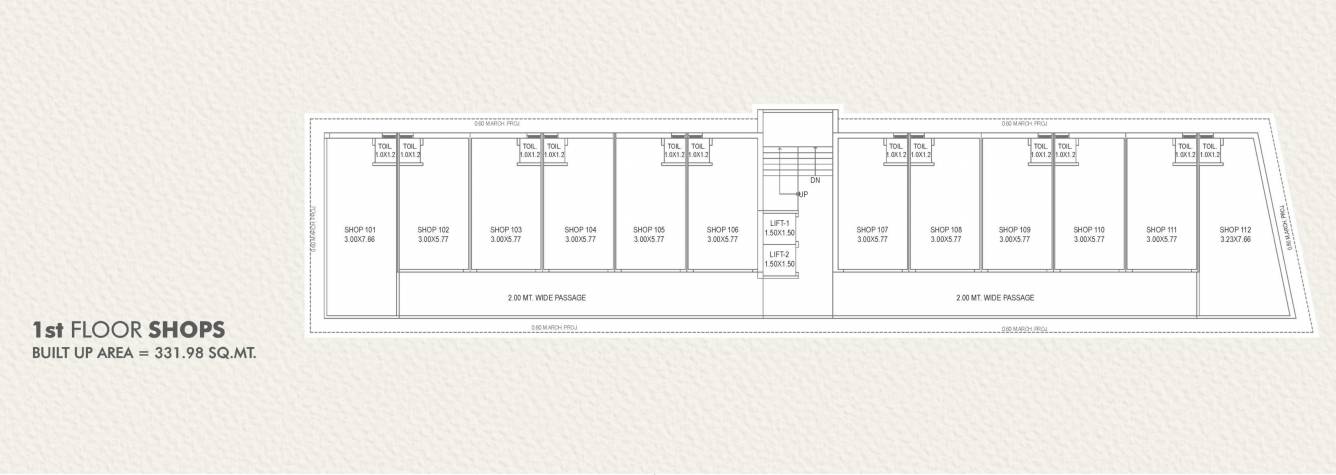 prime Prime Cluster Plan for 1st Floor