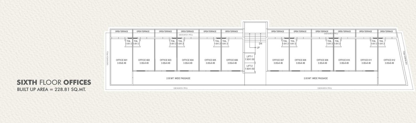 prime Prime Cluster Plan for 6th Floor
