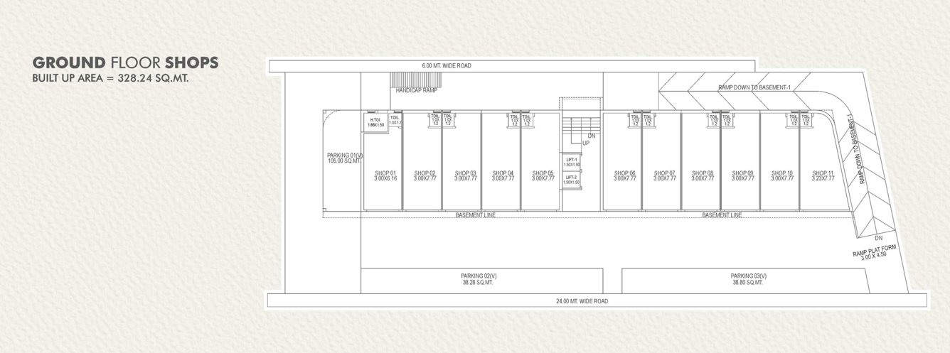 prime Prime Cluster Plan for ground Floor