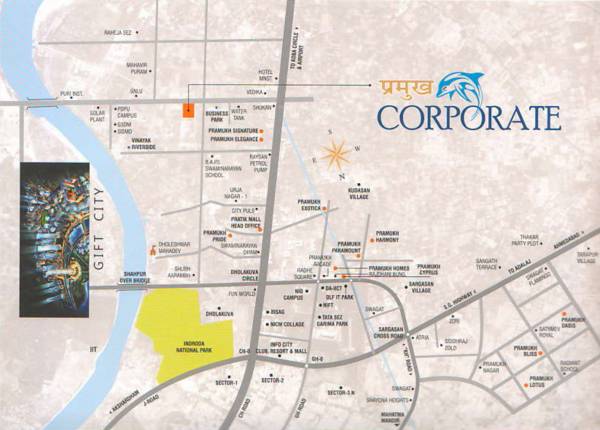  pramukh-corporate Location Plan