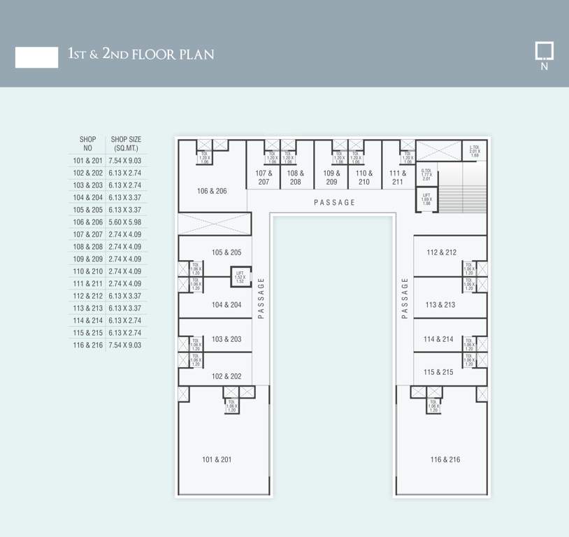 westgate signature Westgate Signature Cluster Plan from 1st to 2nd Floor