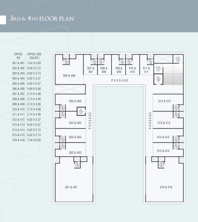 westgate signature Westgate Signature Cluster Plan from 3rd to 4th Floor