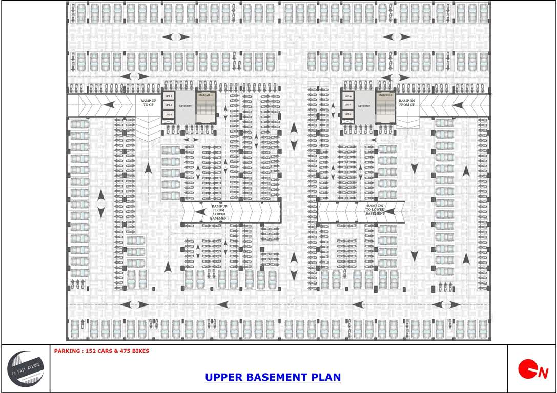  73 east avenue 73 East Avenue Cluster Plan for Upper Basement