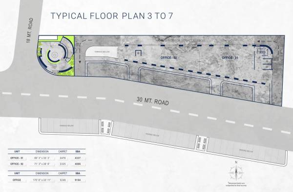  419 419 Cluster Plan from 3rd to 7th Floor