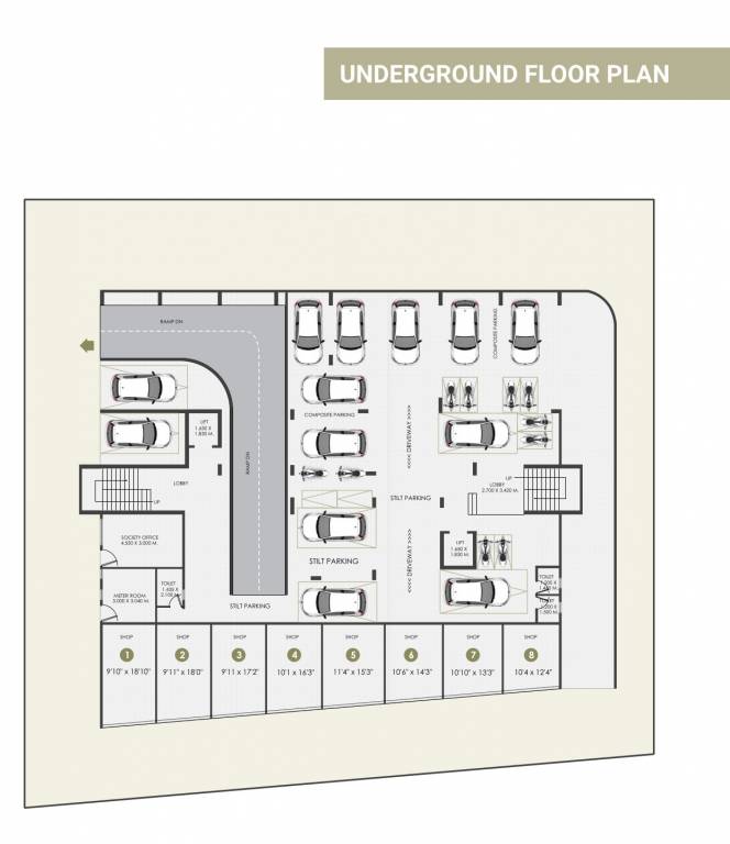  vastu sqaure 2 Vastu Sqaure 2 Ground Floor Cluster Plan