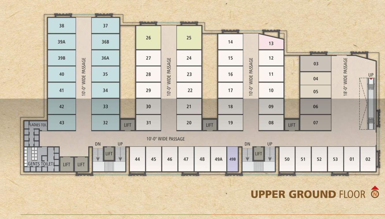 textile market Textile Market Cluster Plan for ground Floor