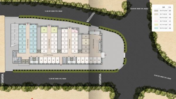  textile-market Layout Plan