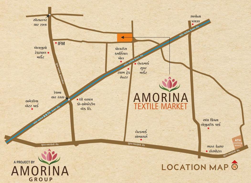  textile market Location Plan