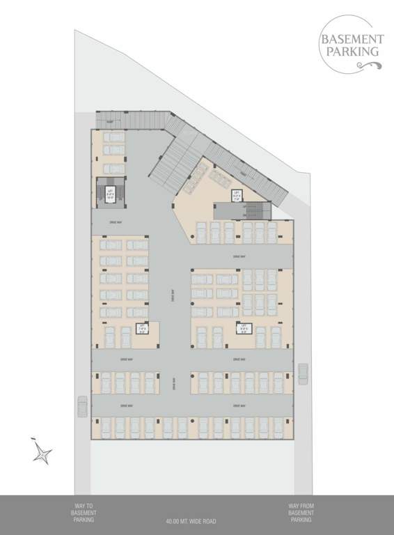  krishna platina Krishna Platina Basement Cluster Plan