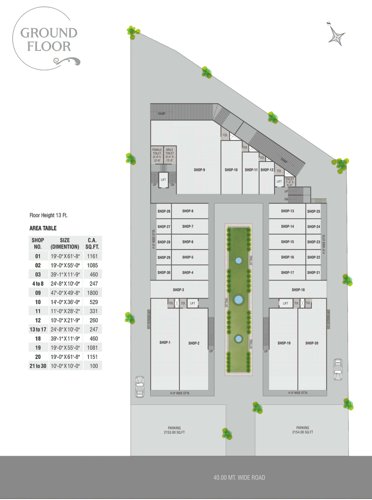  krishna-platina Krishna Platina Cluster Plan For Ground Floor