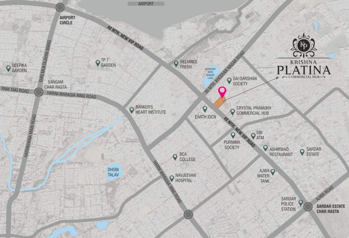  krishna platina Location Plan