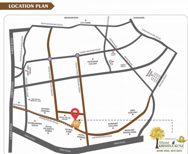  krishna-kunj Location Plan