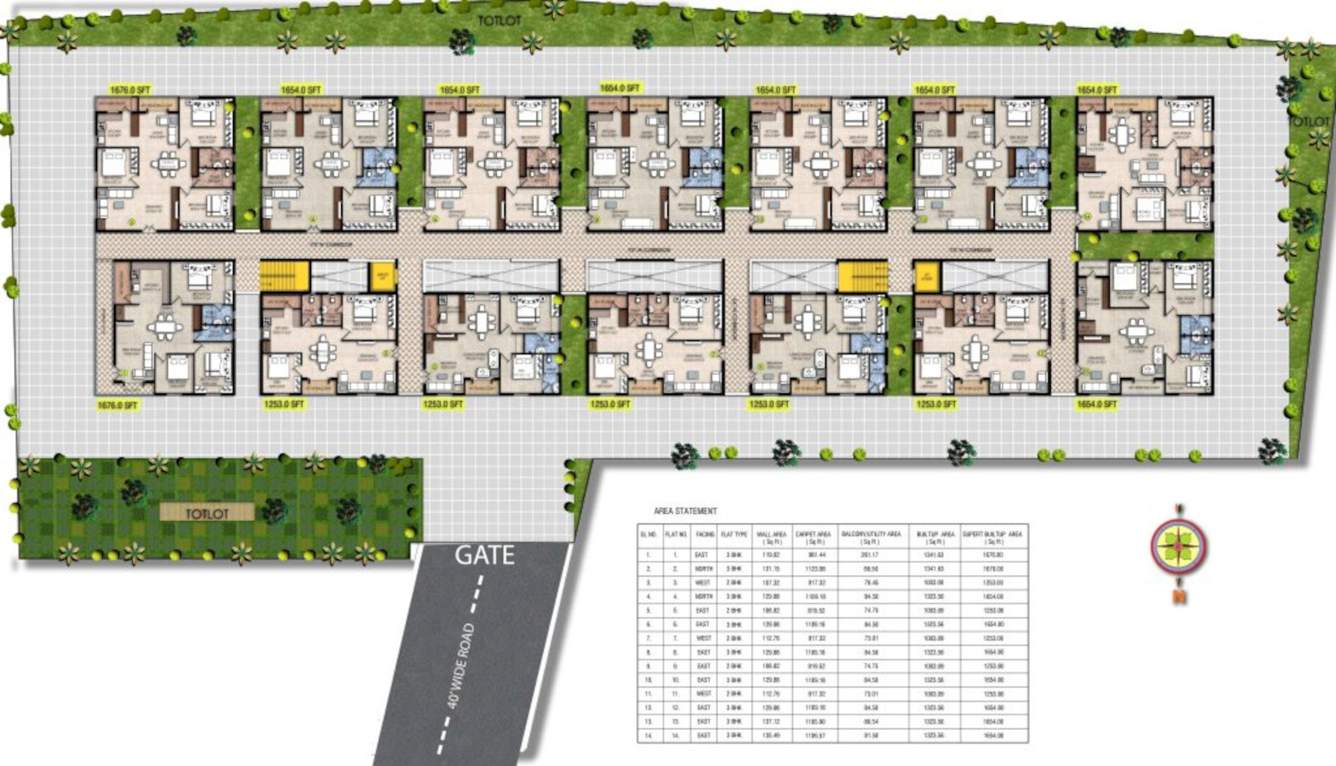  akash vihar apartments Akash Vihar Apartments Cluster Plan