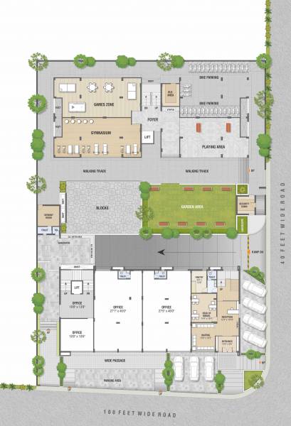  paradise Paradise Cluster Plan For Ground Floor