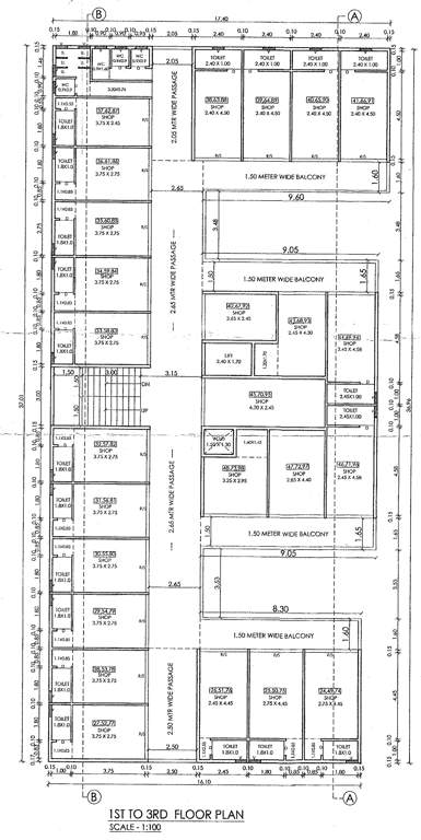  jagtap commercial complex Jagtap Commercial Complex Cluster Plan from 1st to 3rd Floor