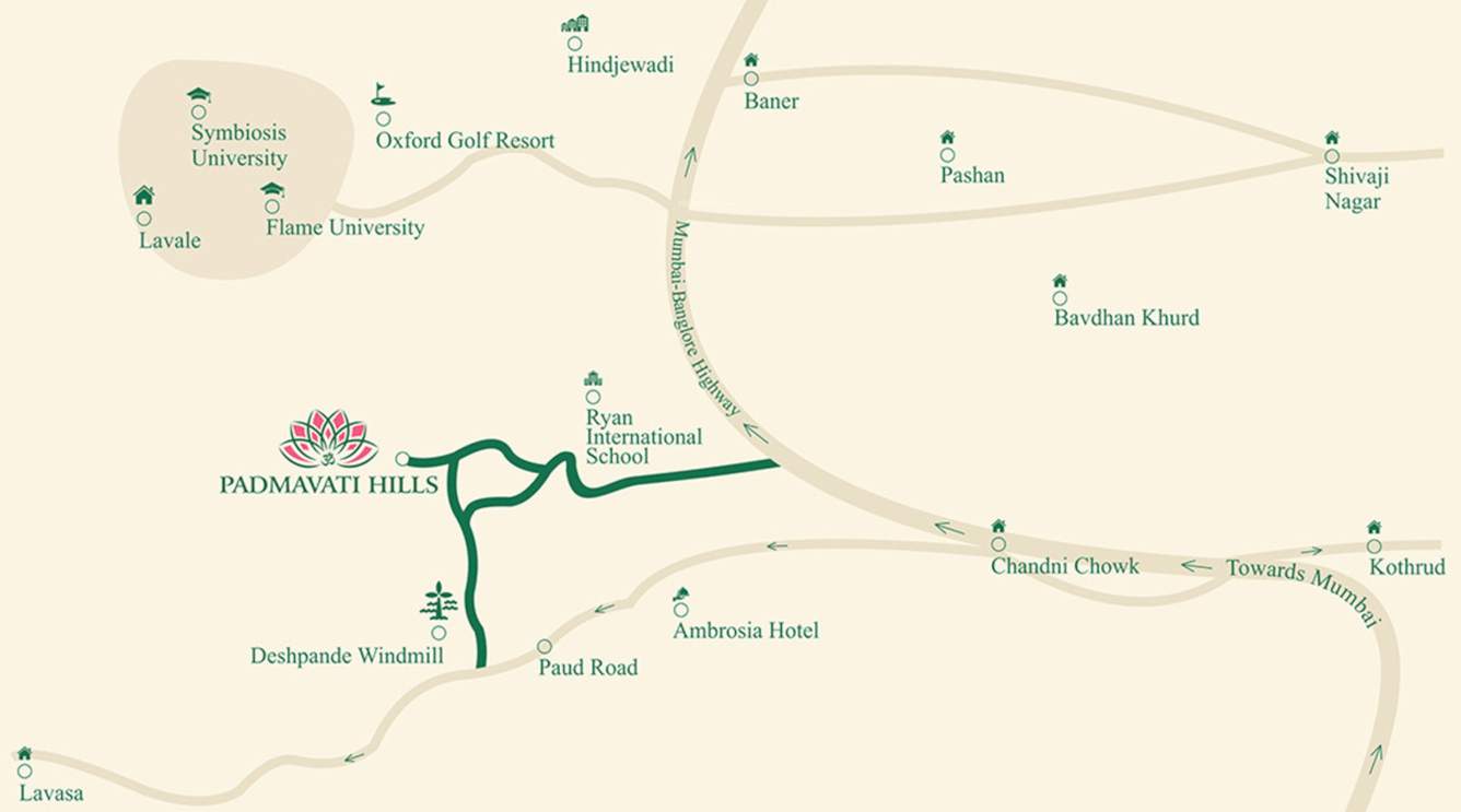  padmavati hills a wing Location Plan