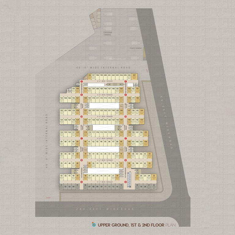 trade centre Trade Centre Upper Ground Cluster Plan from 1st to 2nd Floor