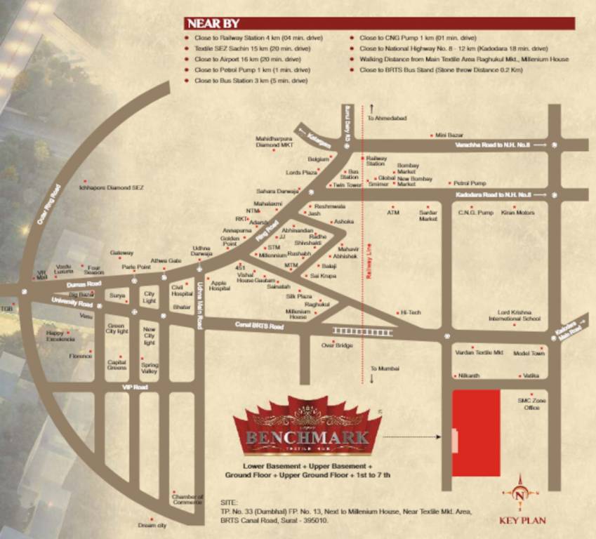 benchmark textile hub Location Plan