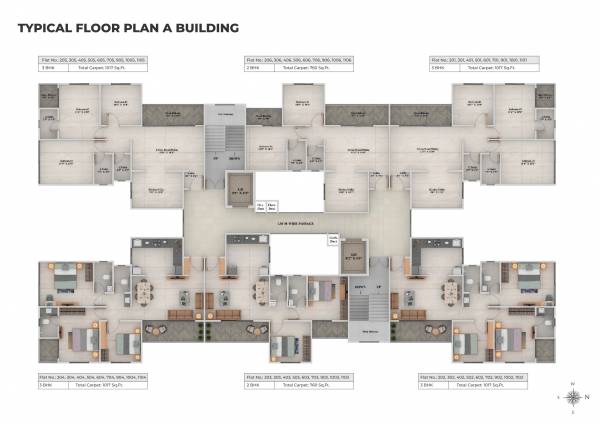  santiago-skyland A Building Cluster Plan for Typical Floor
