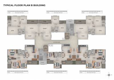  santiago-skyland B Building Cluster Plan for Typical Floor