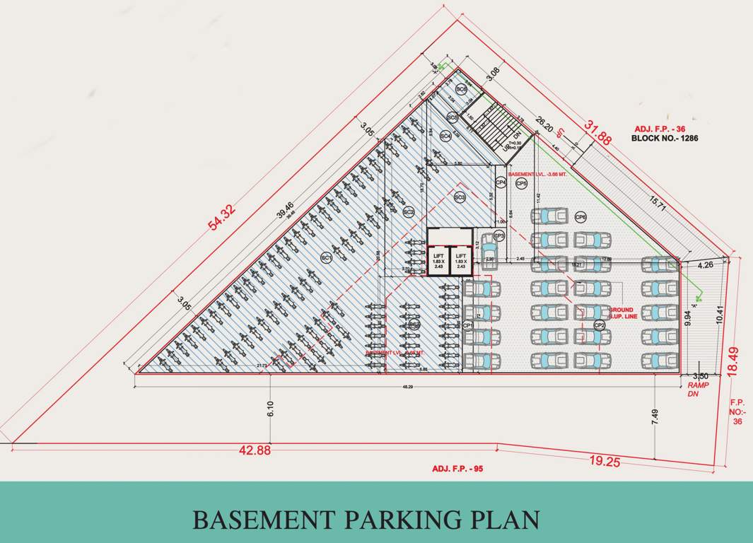  earth plaza 1 Basement Cluster Plan