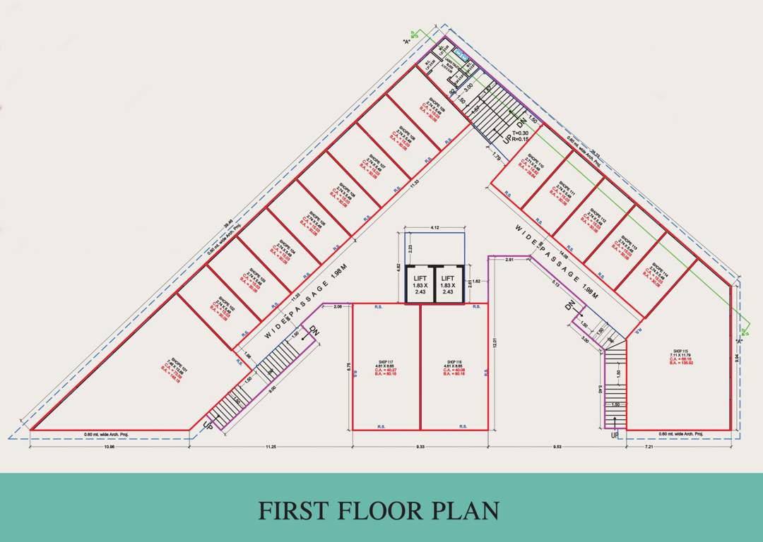  earth plaza 1 Cluster Plan For 1st Floor