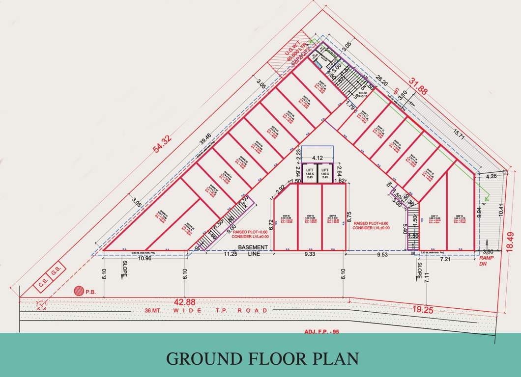  earth plaza 1 Cluster Plan For Ground Floor