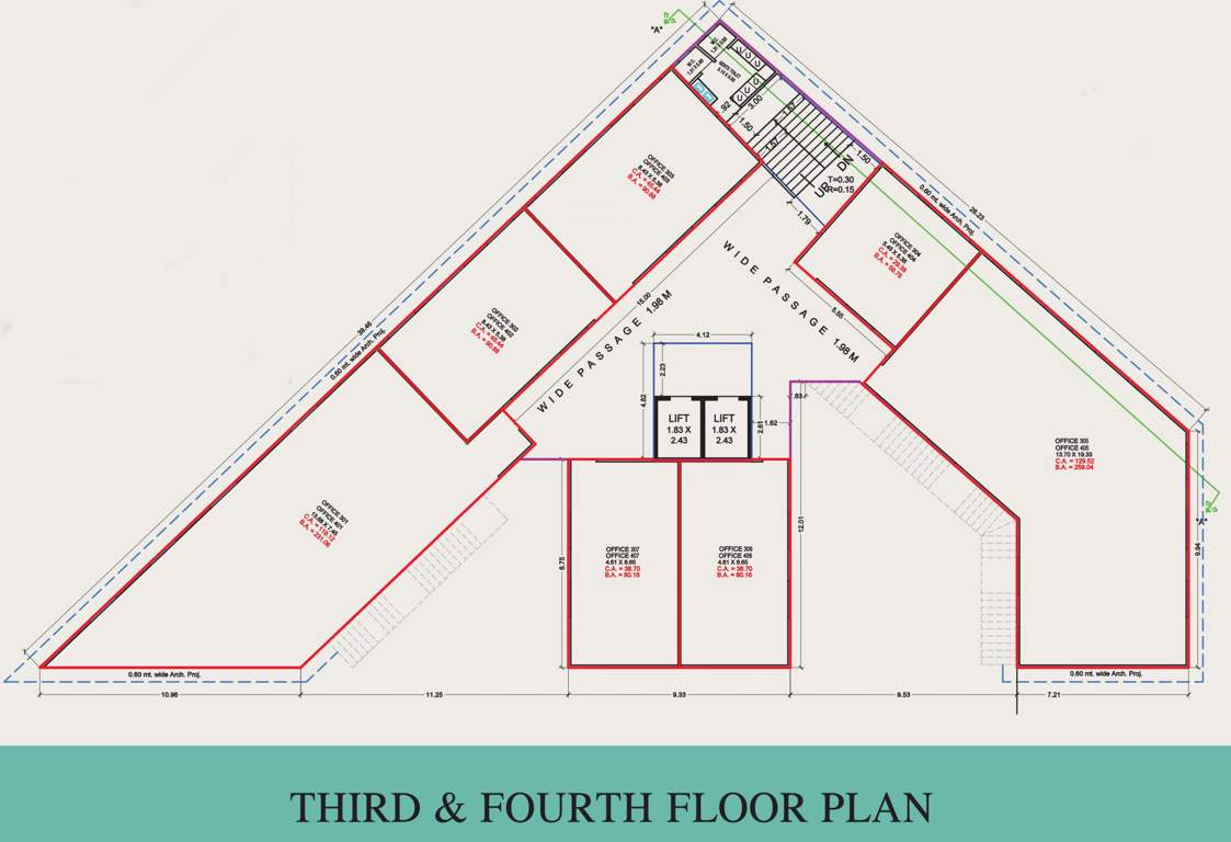  earth plaza 1 Cluster Plan From 3rd To 4th Floor