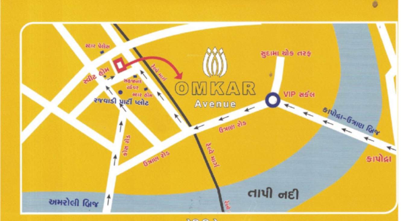  rudra omkar avenue Location Plan