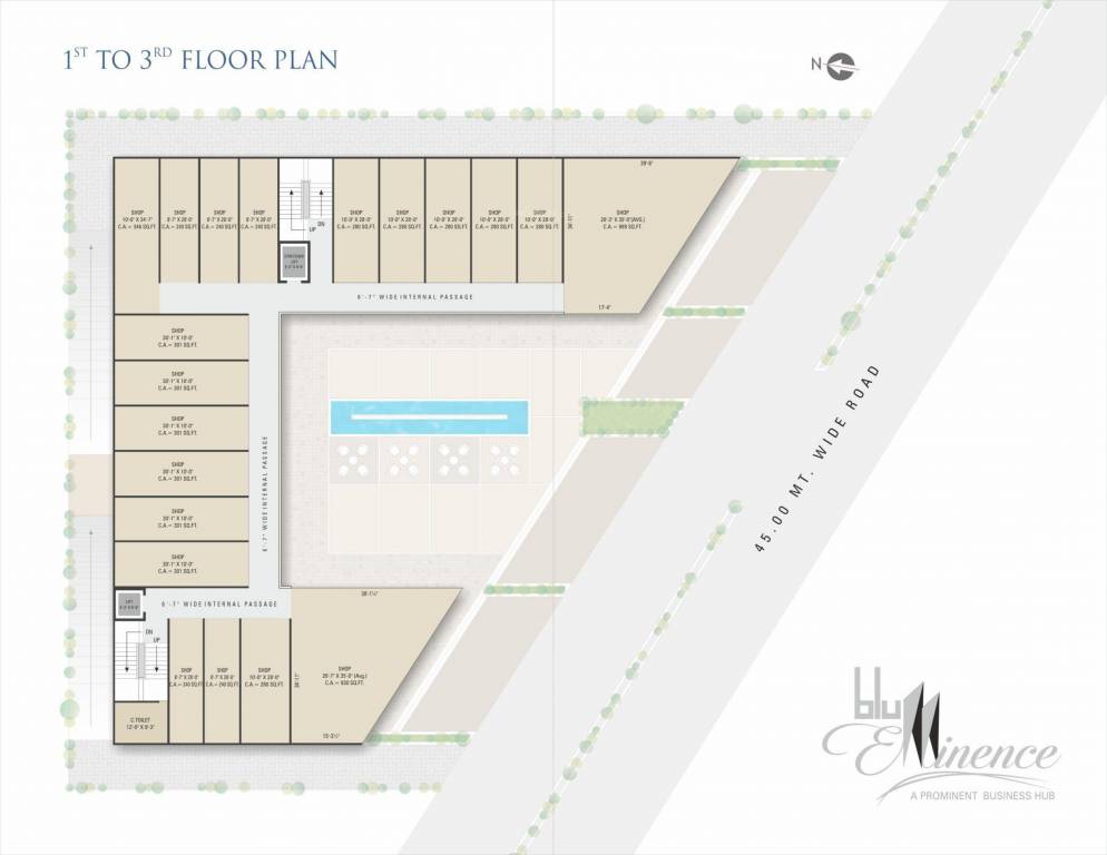  eminence Eminence Cluster Plan from 1st to 3rd Floor