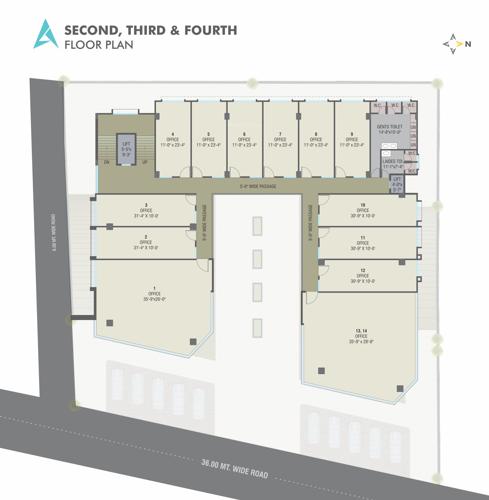  safal-arise Safal Arise Cluster Plan from 2nd to 4th Floor
