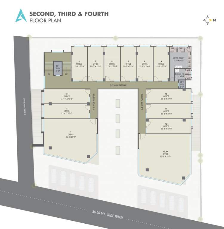  safal arise Safal Arise Cluster Plan from 2nd to 4th Floor