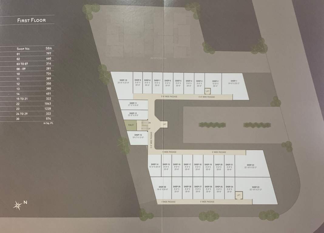  arcade Arcade Cluster Plan for 1st Floor