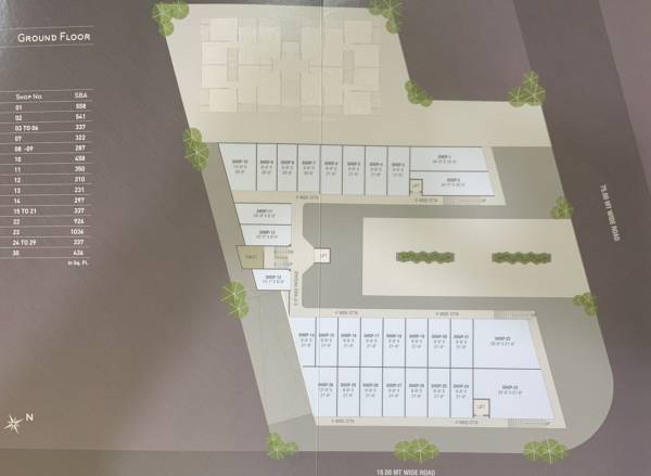  arcade Arcade Cluster Plan for ground Floor