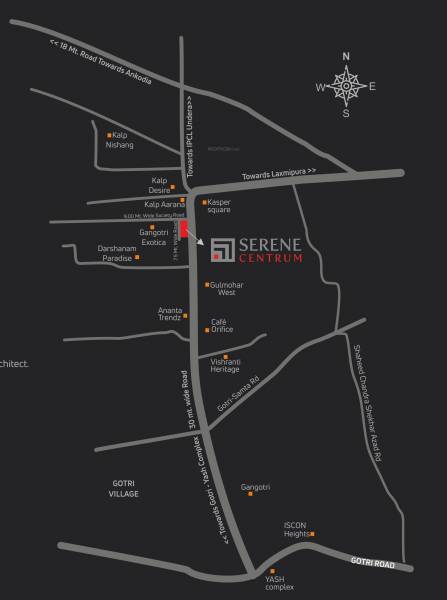  serene-centrum Location Plan