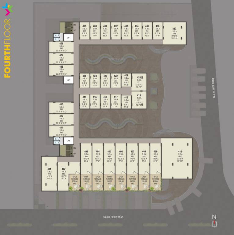 comfort Block 1 Cluster Plan For 4th Floor