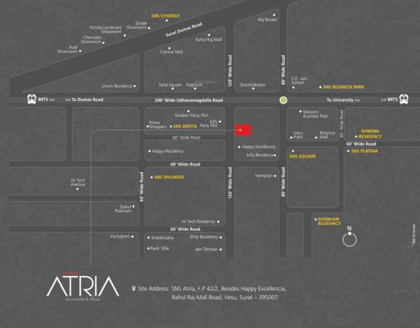  atria Location Plan