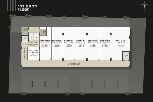  status Status Cluster Plan from 1st to 2nd Floor