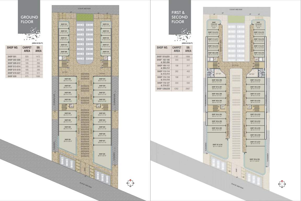  pinnacle business park Pinnacle Business Par Cluster Plan from ground to 2nd Floor
