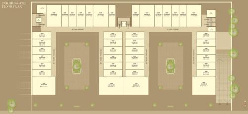  stadium-plaza-and-residency- Commercial Cluster Plan From 2nd To 4th Floor