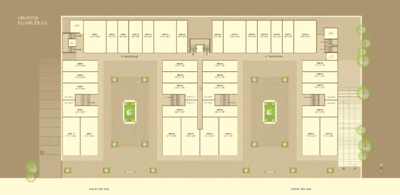  stadium plaza and residency  Commercial Ground Cluster Plan