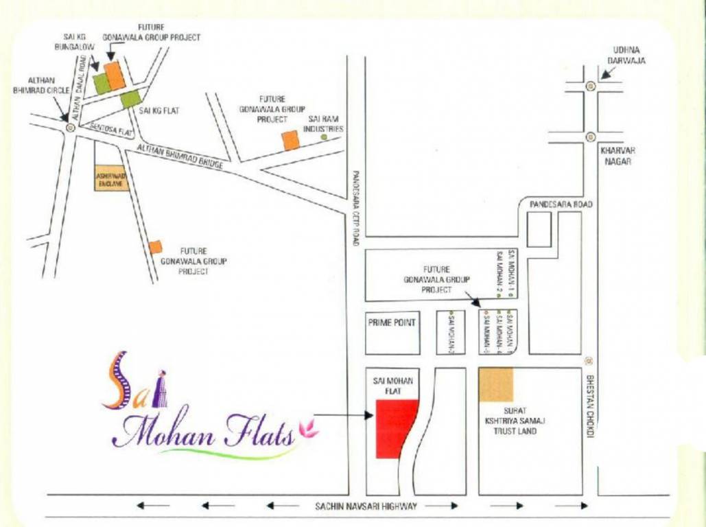  sai mohan flats  Location Plan