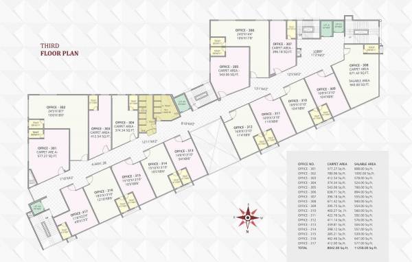  mall GK Mall Cluster Plan for 3rd Floor