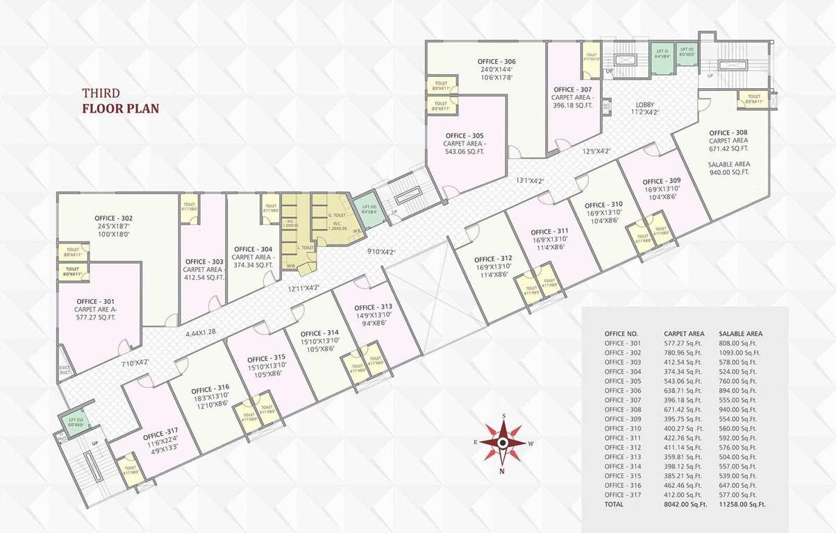 mall GK Mall Cluster Plan for 3rd Floor