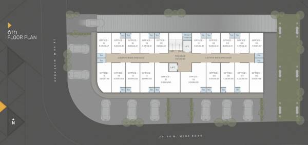  sahyog-space A Cluster Plan For 6th Floor