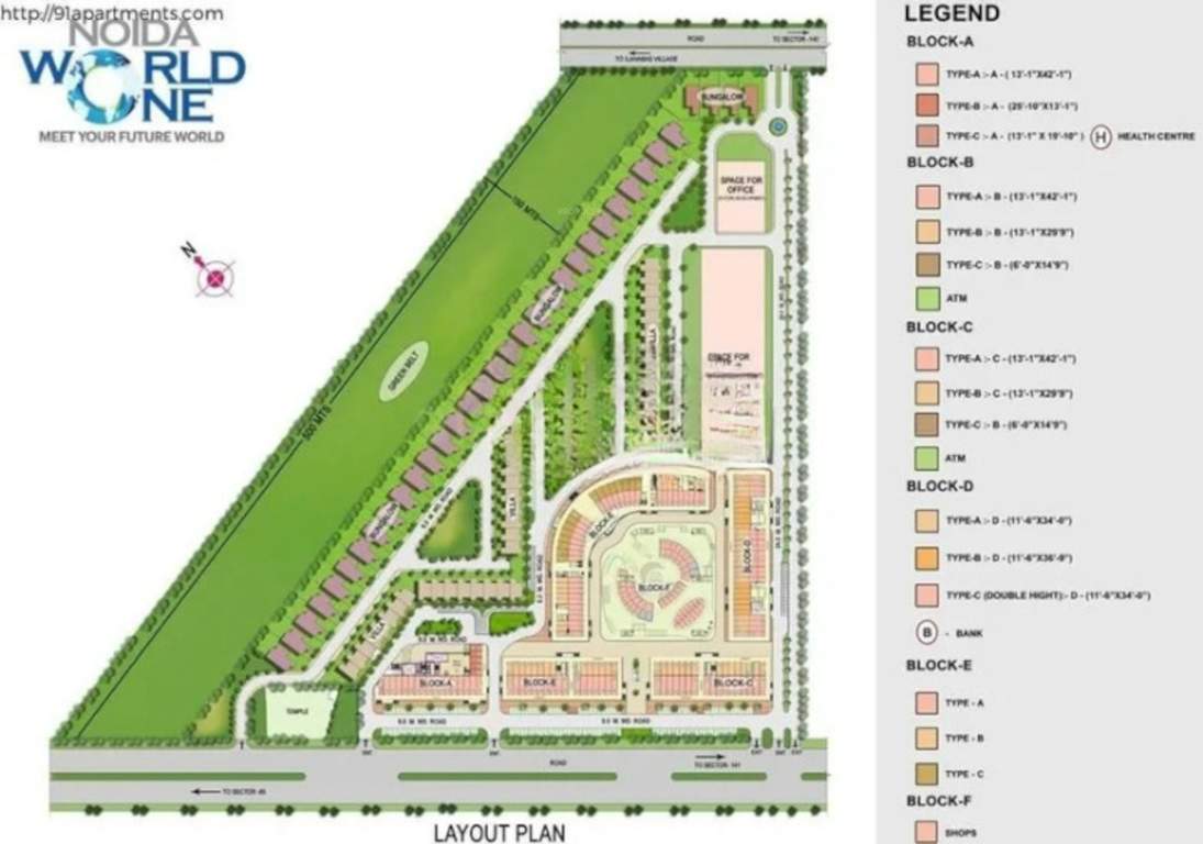  noida world one phase 3 Master Plan